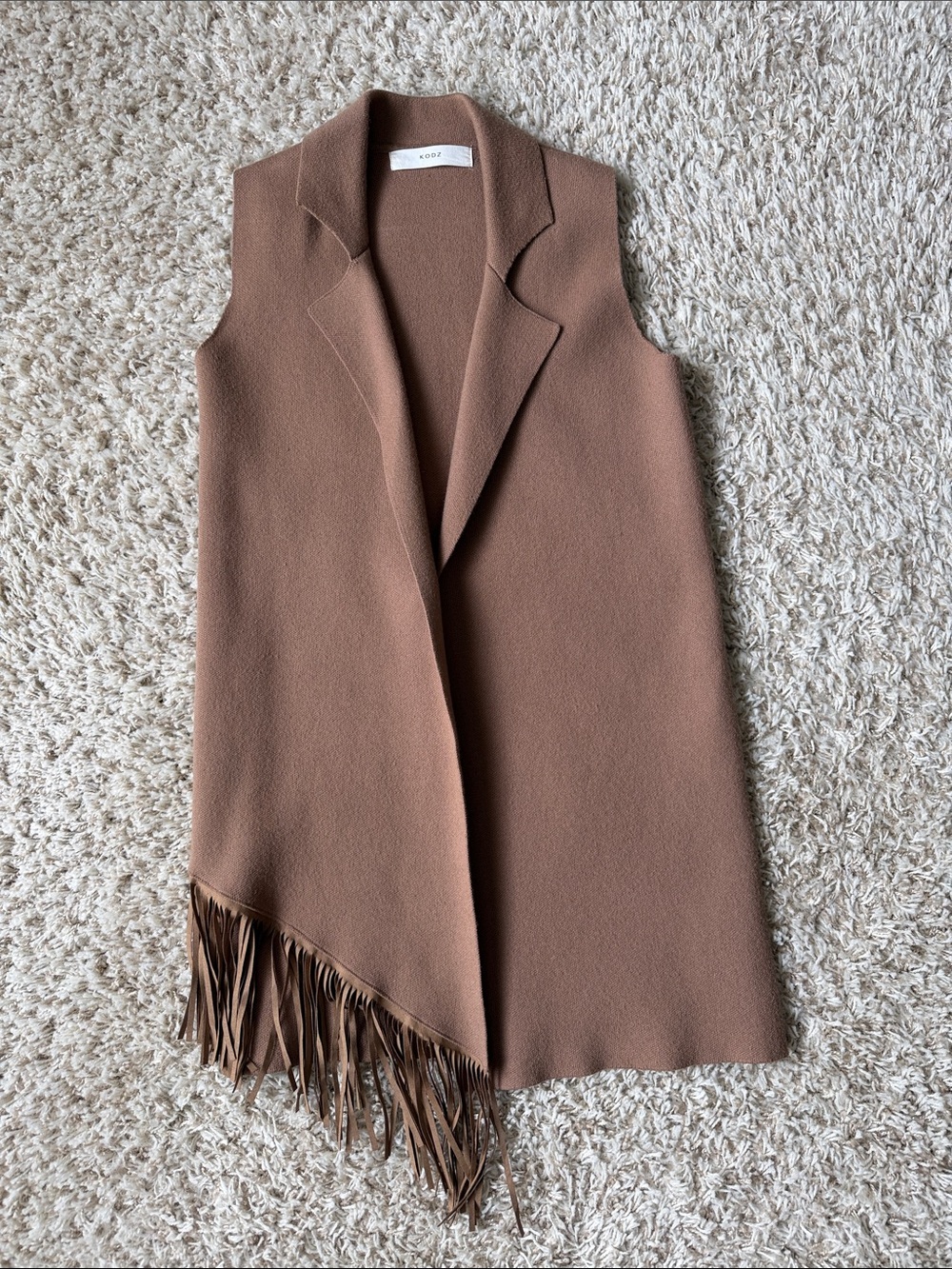 Sleeveless Fringe Vest